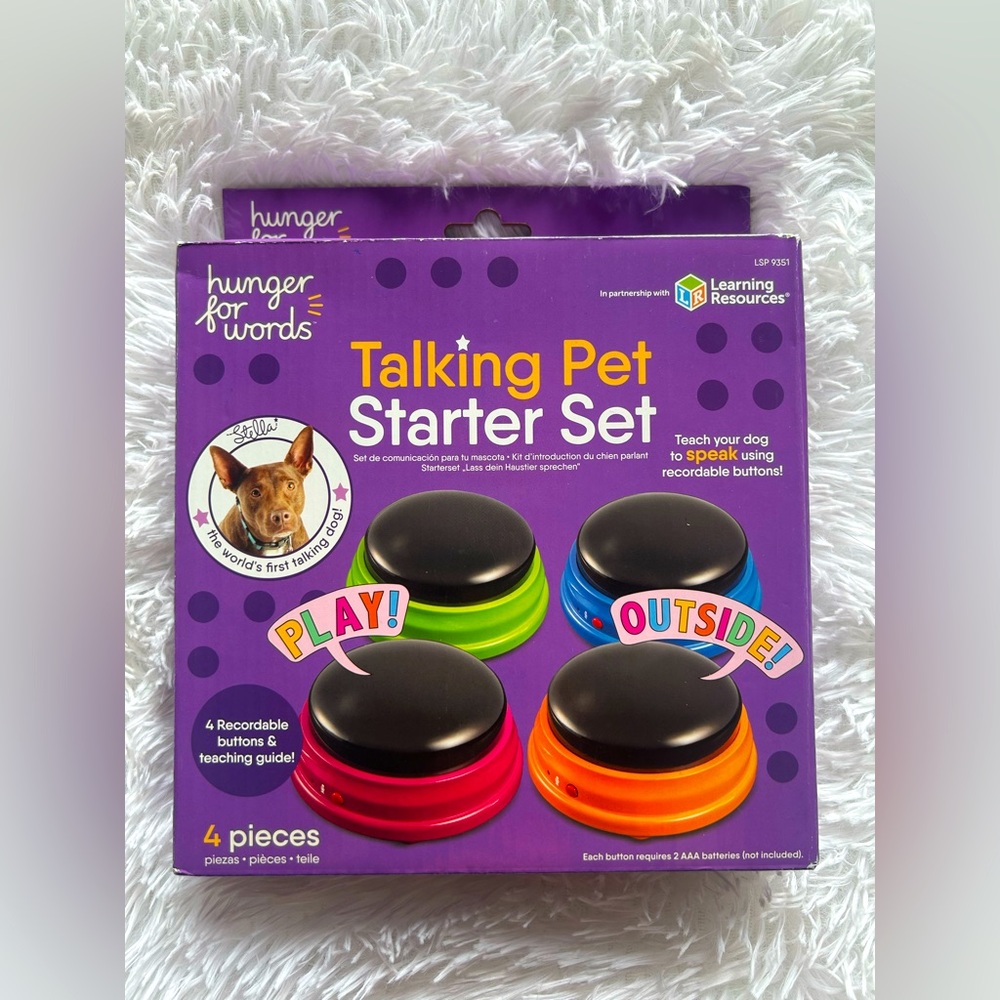 Hunger for Words Talking Pet Starter Set – NIB